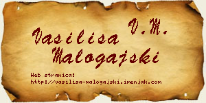 Vasilisa Malogajski vizit kartica